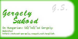 gergely sukosd business card
